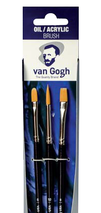 Van Gogh ecsetek olaj/akril/gouache 294/295/296 - szett 3 db