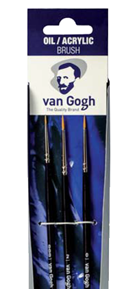 Van Gogh ecsetek olaj/akril/gouache 295 - szett 3 db - 000-0-2