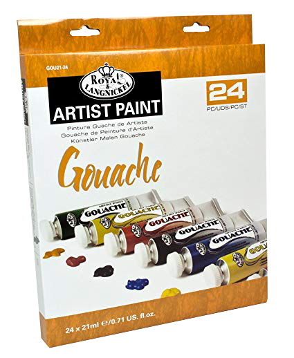 Royal Langnickel gouache festékek - készlet 24 x 21 ml